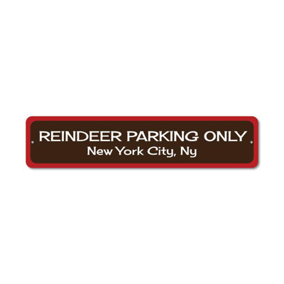 Reindeer Custom Aluminum Sign
