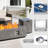 Joycie 12.6’’ H x 42’’ W Metal Propane Outdoor Gas Fire Pit Table-1306606812