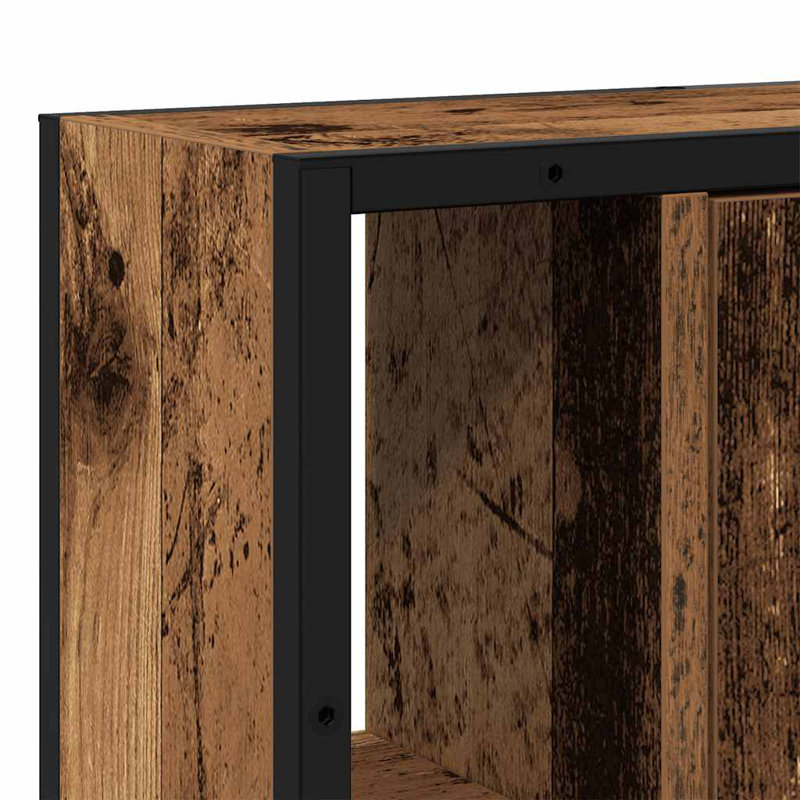 vidaXL Bathroom Mirror Cabinet, Old Wood