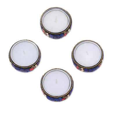 0.8'' H Metal Tabletop Tealight Holder