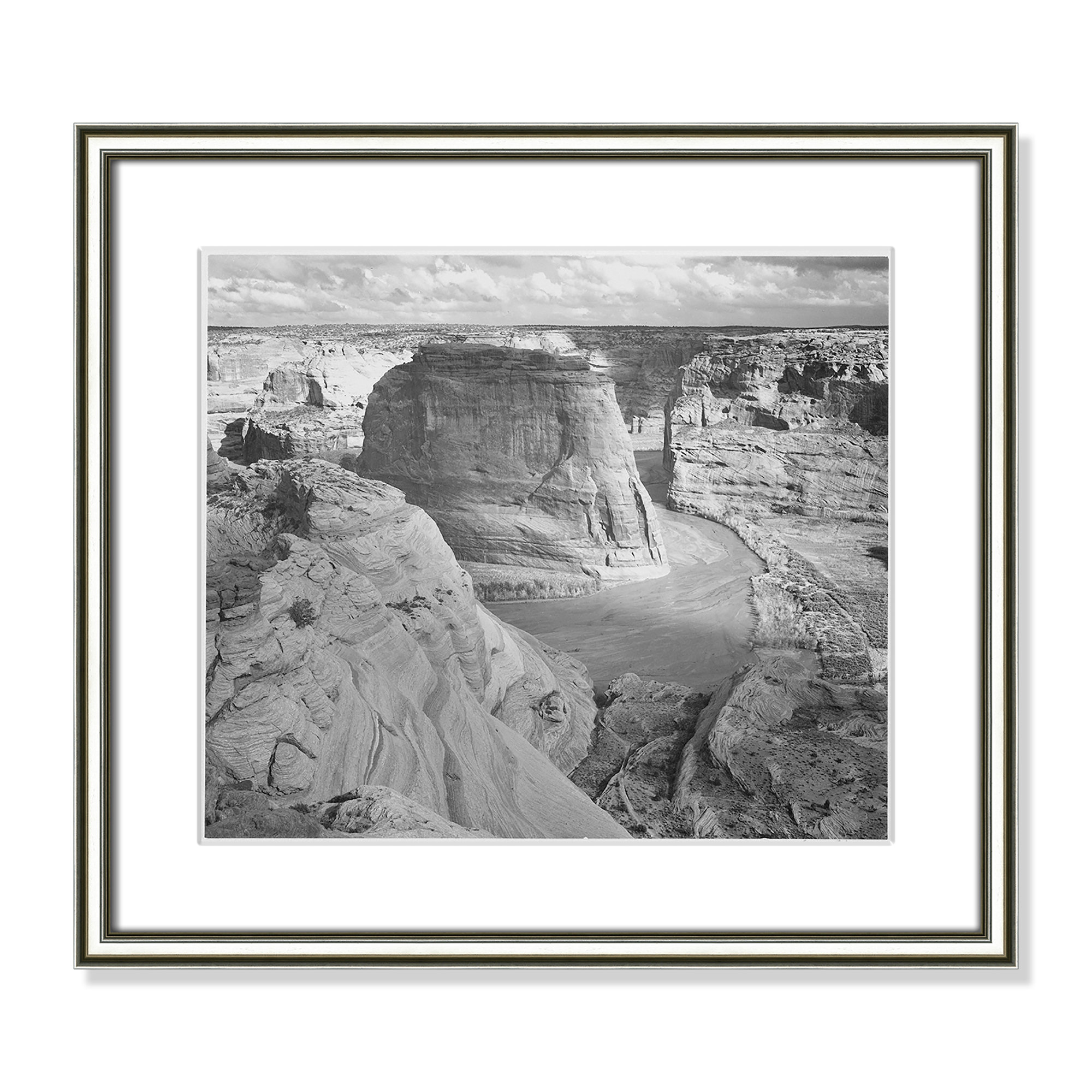 Canyon De Chelly Arizona 2 by Adams, Silver, 14.25" H x 16.25" W x 0.88" D