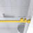 56 In. -60 In. W × 76  In. H Frameless Single Sliding Shower Door With 1/4"Clear  Tempered Glass In Brushed Gold  |  Explosion Proof Film |  Square Tube Track | Stainless Steel Handle-121159271
