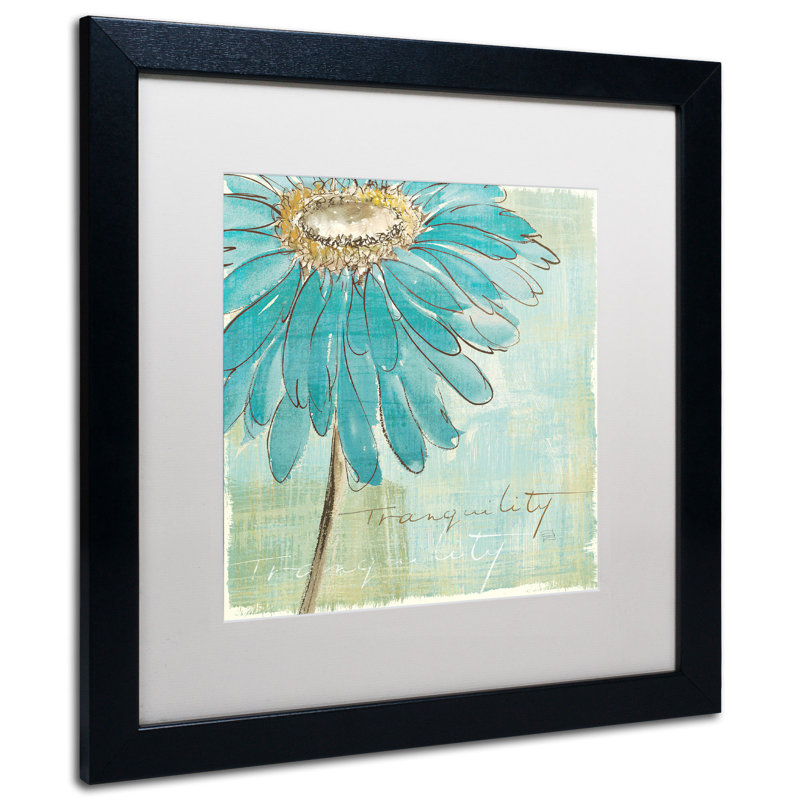 « spa marguerites iii », impression encadrée, Blanc, H 16 po x l 16 po