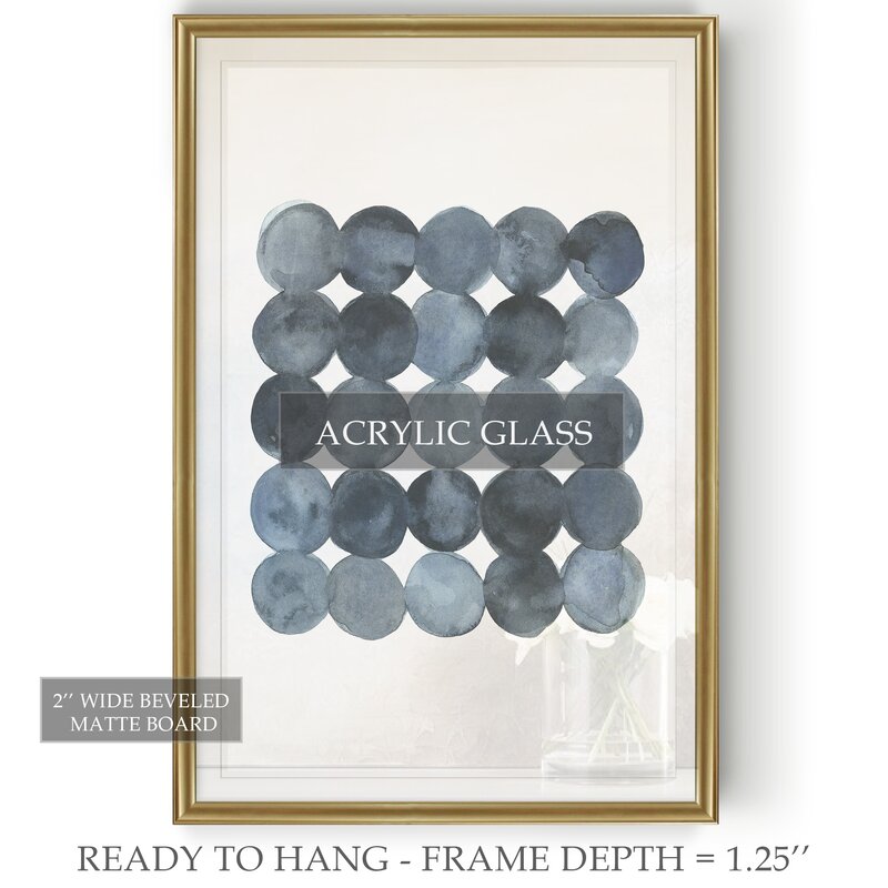 Wade Logan® Blue Gray Density II Framed On Canvas Bold Art & Reviews ...