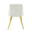 Ensemble de 2 chaises d'appoint en cuir synthétique blanc Gaines