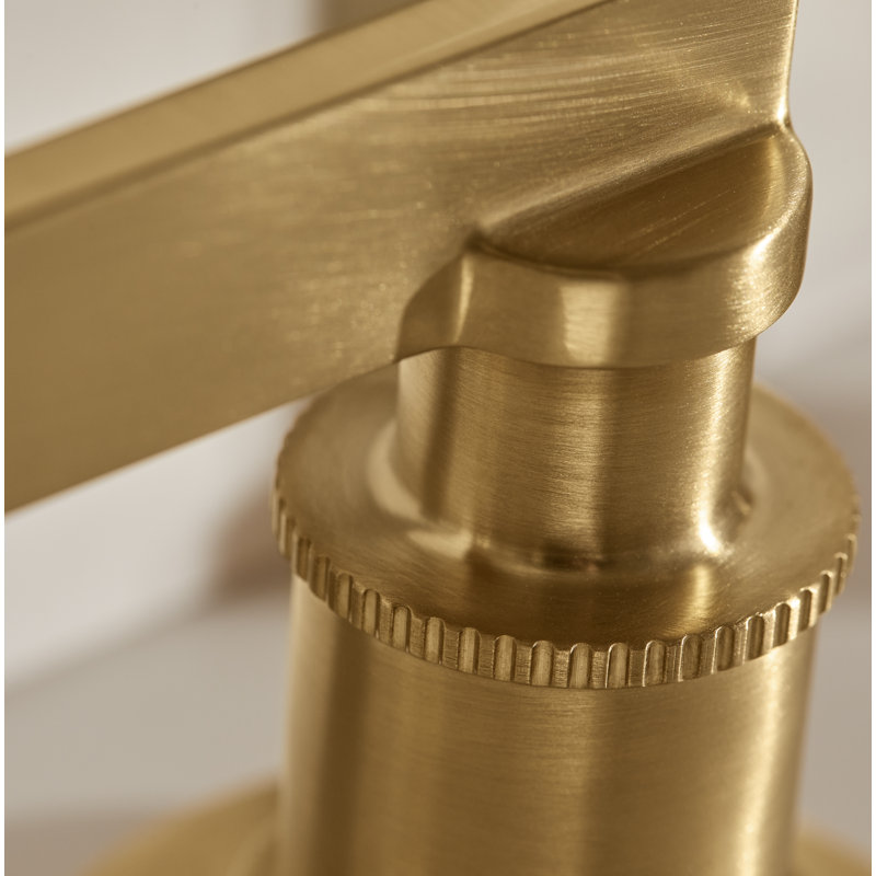 Castia by Studio McGee Deck-Mount Bath Faucet Trim, Moderne Brass