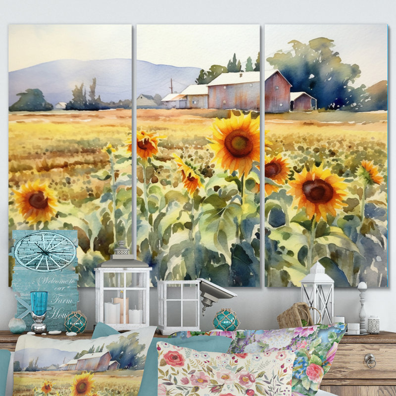Farmhouse Plants & Flowers Wall Decor on Metal
