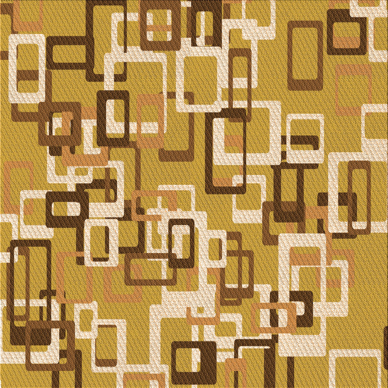 Performance Wool Geometric Indoor Rug, Square 3'