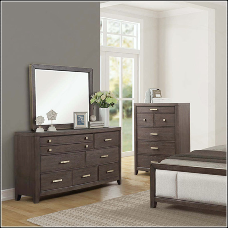 Miroir brun antique