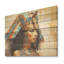Pharaon doré et bleu égyptien, beauté I - Égypte sur bois-1074621376