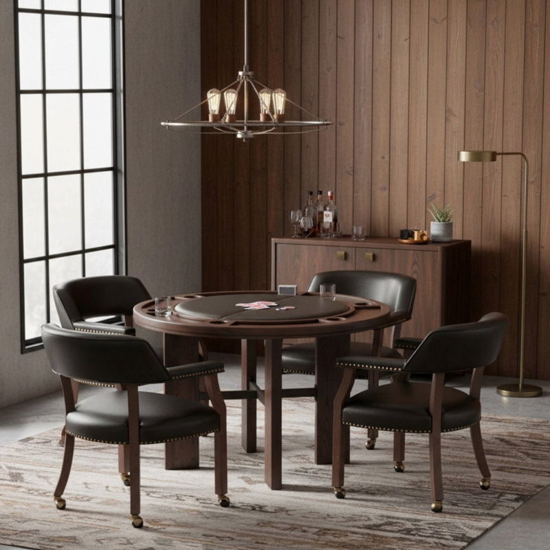 Ensemble de salle à manger 5 pièces, une table et 4 chaises