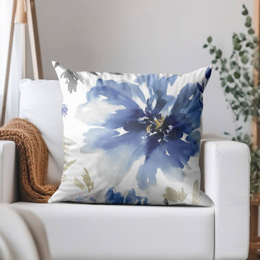 Tappahannock Square Pillow Cover (Set of 2) Dovecove Color: Navy, Size: 20 H x 20 W