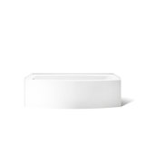 Expanse 60" x 38" Curved Integral Apron Bathtub