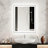UL Certified Front & Back LED Bathroom Vanity Mirror – Anti-Fog, Tempered Glass, Black Aluminum Frame-199817160