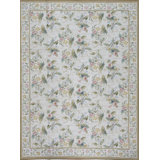 Gros Point Needlepoint One-of-a-Kind 10.0 X 14.0 Hand Knotted Area Rug