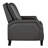 Iancarlo Transitional Gray Reclining Chair With Removable Seat Back, Comfortable Grey Chair, Style, 63.5" Fully Reclined Length-121273841