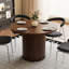 Table de salle à manger extensible ronde 43,3 "à 59" avec rangement caché, sièges pour 4 à 6, table de salle à manger pour la salle à manger-779862492
