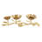 16.1'' H Brass Tabletop Candelabra