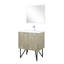 Meuble-lavabo rustique, robinet inclus, 18 miroirs-1601712165
