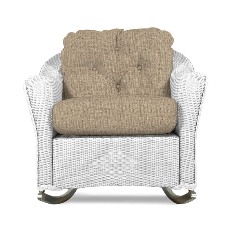 Reflections Outdoor Rocker Chair, Demo Stone, White