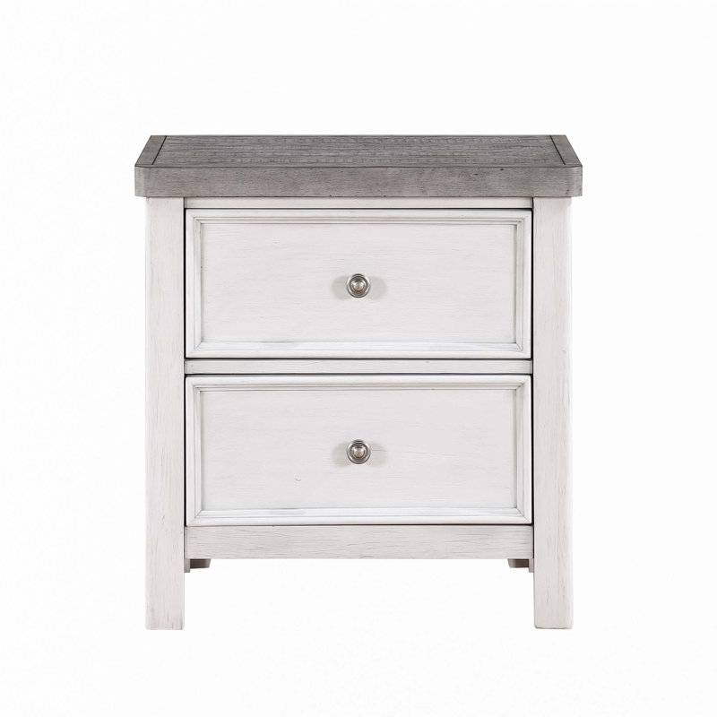 Table de chevet 1 pièce avec 2 tiroirs