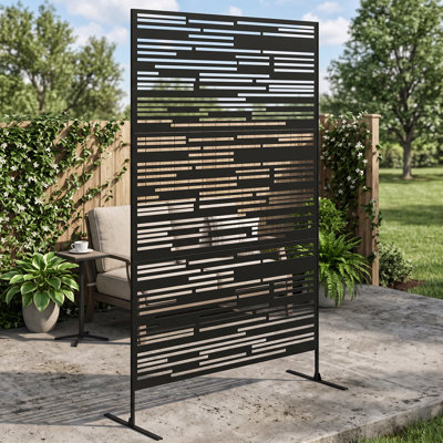 Paravent en métal H 78 po x l 48 po, paravents d'extérieur - paravent décoratif, panneaux d'intimité pour balcon et patio