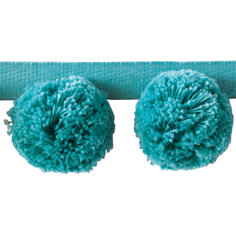 Epic Preppy Ball Trim Fabric, Blue