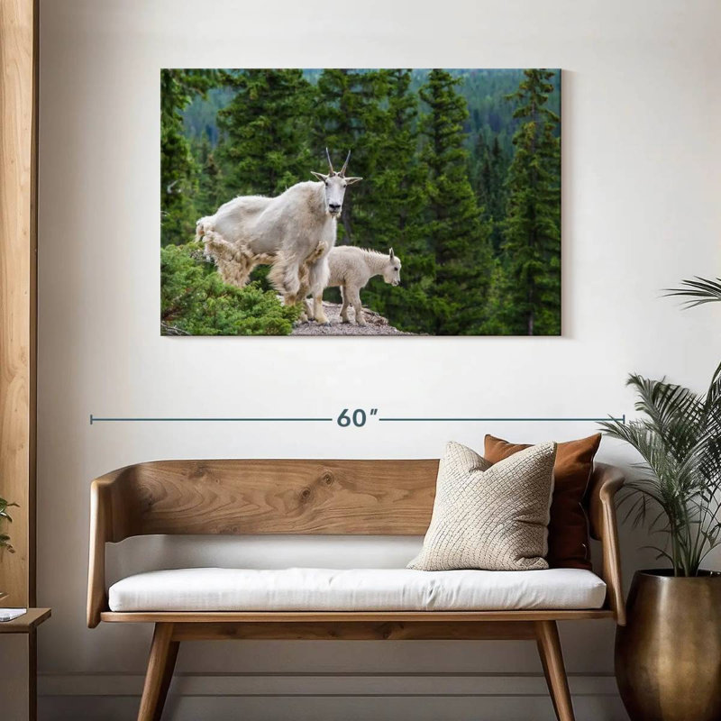 Cliff Mountain Goats, 30" H x 45" W