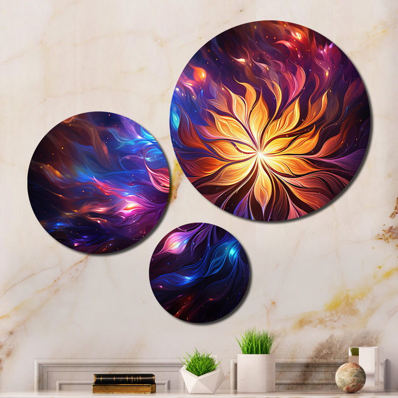 Abstract Wall Decor on Metal