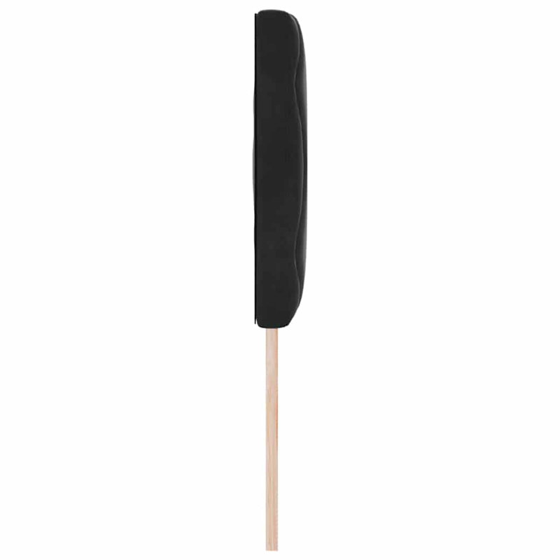 Headboard, Black, 78cm H x 160cm W x 7cm D