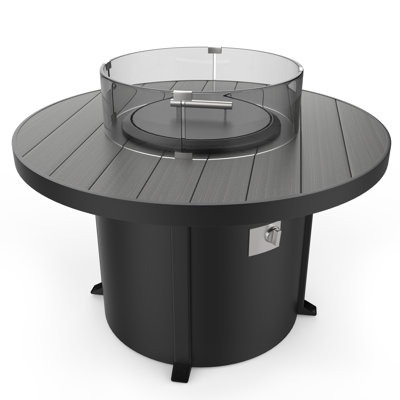 Townsend Aluminum Propane/Natural Gas Fire Pit Table