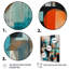 «Fidler Orange Abstracted Geometric Explorations I», reproduction d'art sur toile-88519273-88519275