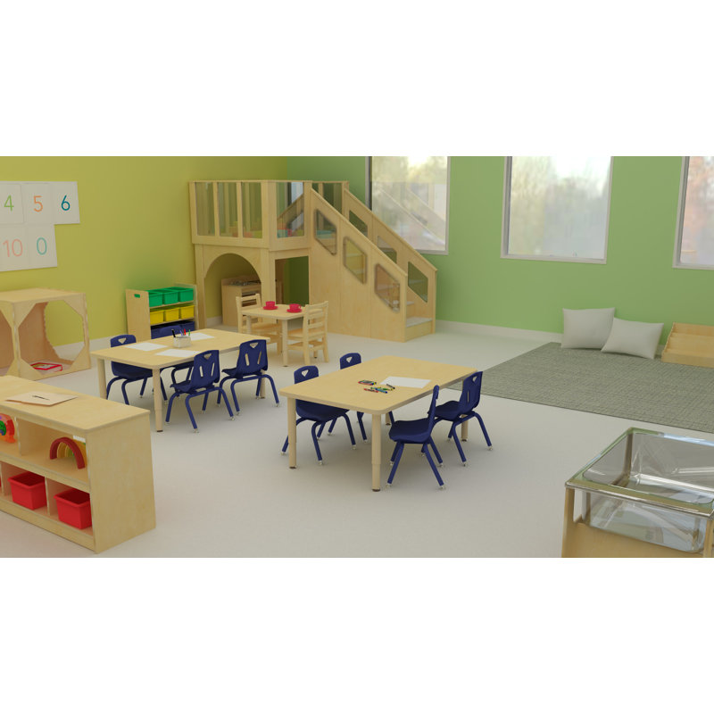 Jonti-Craft® Purpose+ Rectangle Table, 24" H x 48" L x 30" W