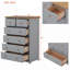Commode en bois rustique avec 6 tiroirs, armoire de rangement pour chambre à coucher-771930167