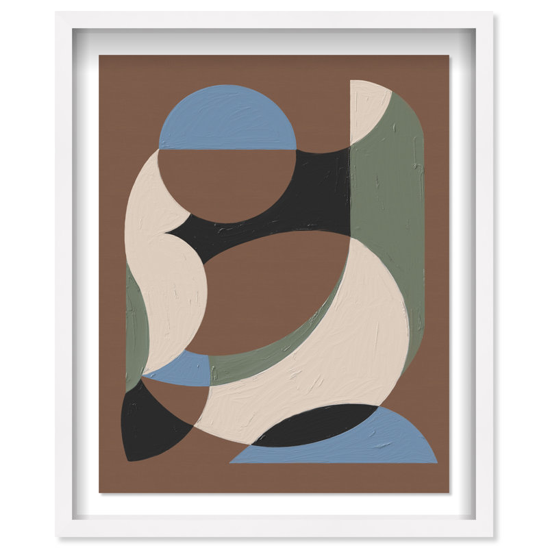 Centered Harmony II Framed Graphic Art, 21.5" H x 17.5" W, White Shadowbox