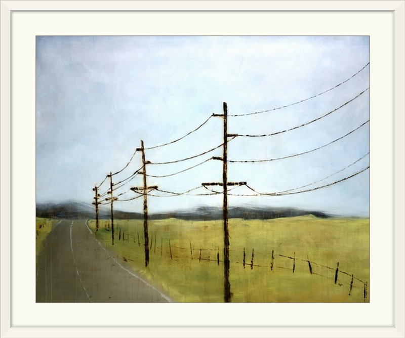«Long Road», reproduction d'art Hedersett, H 18 po x l 24 po x P 1,25 po, Toile