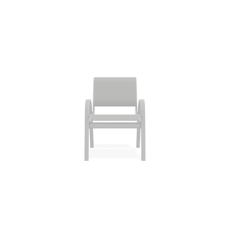 Chaise de café Aruba II, Blanc, Blanc 6D Sunbrella®