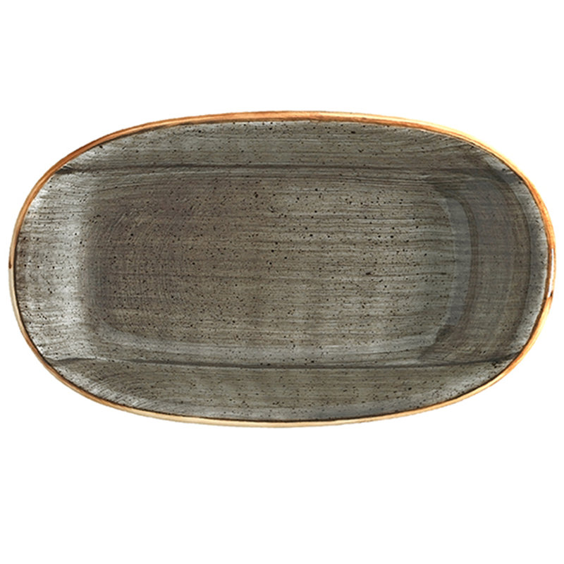 Plateau, Gris, H 1,5 po x l 13 po x P 7,5 po