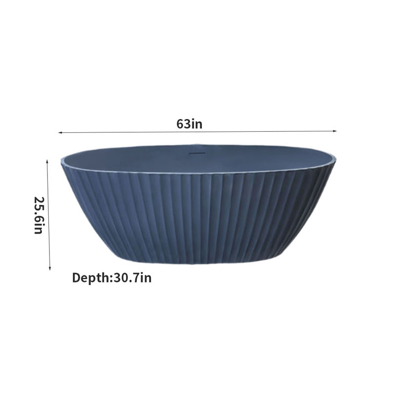 Ensemble de douche et baignoire incurvée incurvée l 63 po x H 25,6 po, Gris