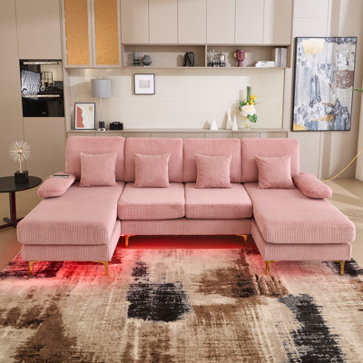 Canapé modulaire en U Corduroy