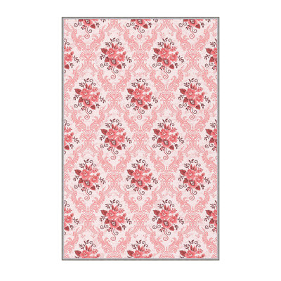 Elegant 3D Printed Area Rug, 4.6 x 7.2 ft | 100% Polyester, 0.31 in Pile Height, Antibacterial | Non-Slip PVC Felt Dot Underside, Machine Washable, Perfect for Living Room or Bedroom, Durable & Stylish Design