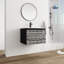 Meuble-lavabo simple 24 po avec comptoir en céramique 24 po