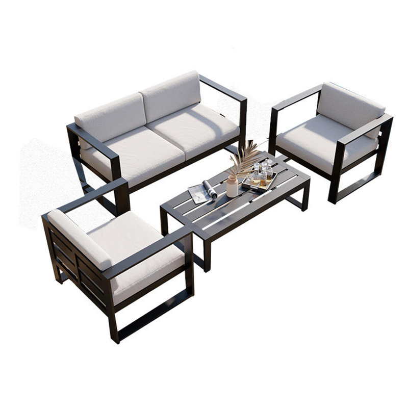 Canapé d'extérieur en aluminium pour terrasse