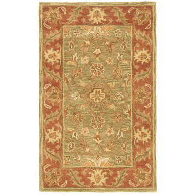 Santoyo Hand Tufted Wool Floral Rug