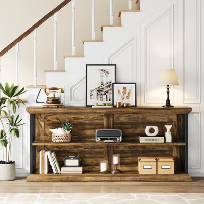 Console de vestibule rustique 63 po Deshanda
