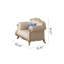 Canapé en bois massif American Light Luxury