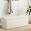 Banc de rangement rembourré en laine Cueva