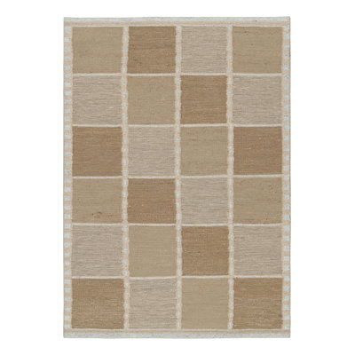 Scandinavian Performance Wool Washable Geometric Indoor Rug