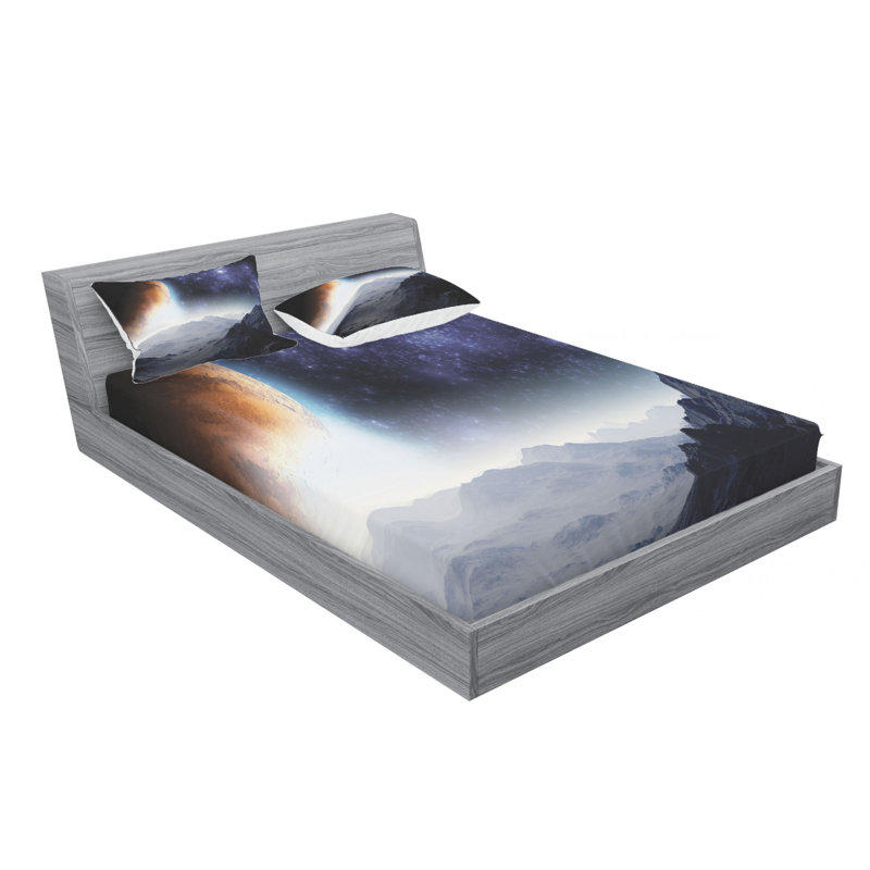 Microfiber Sheet Set, Queen Sheet Set with Fitted Sheet