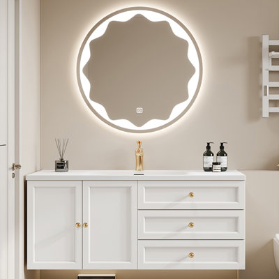French style simple bathroom cabinet.